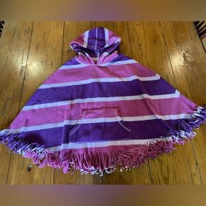Purple & Pink fleece poncho by GAP Kids size L 10